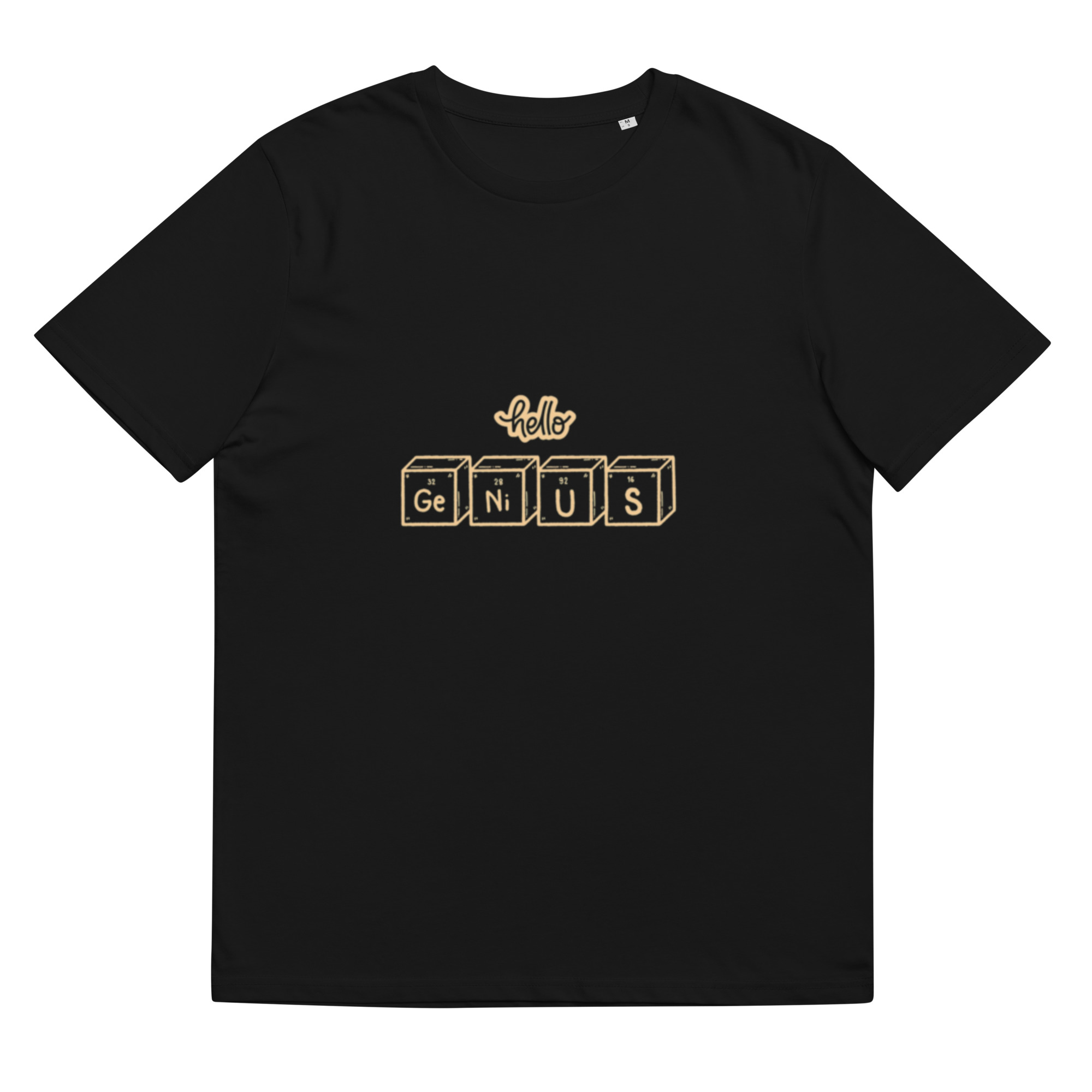 Unisex organic ribbed neck t-shirt
