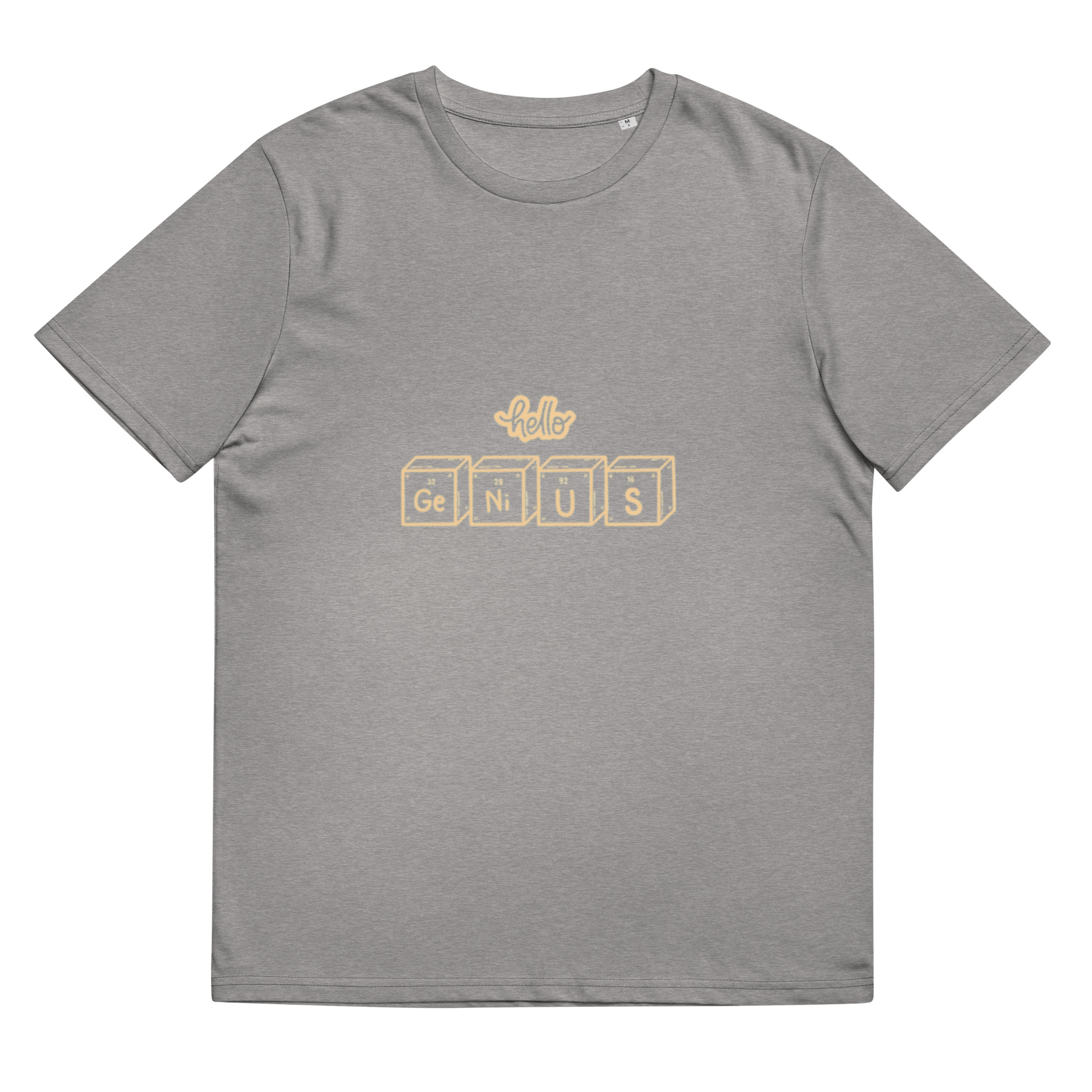 Unisex organic ribbed neck t-shirt - Image 4