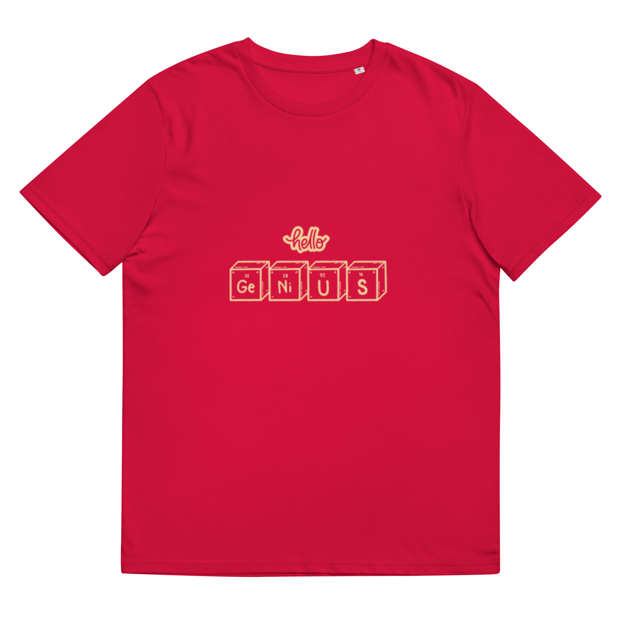Unisex organic ribbed neck t-shirt - Image 13