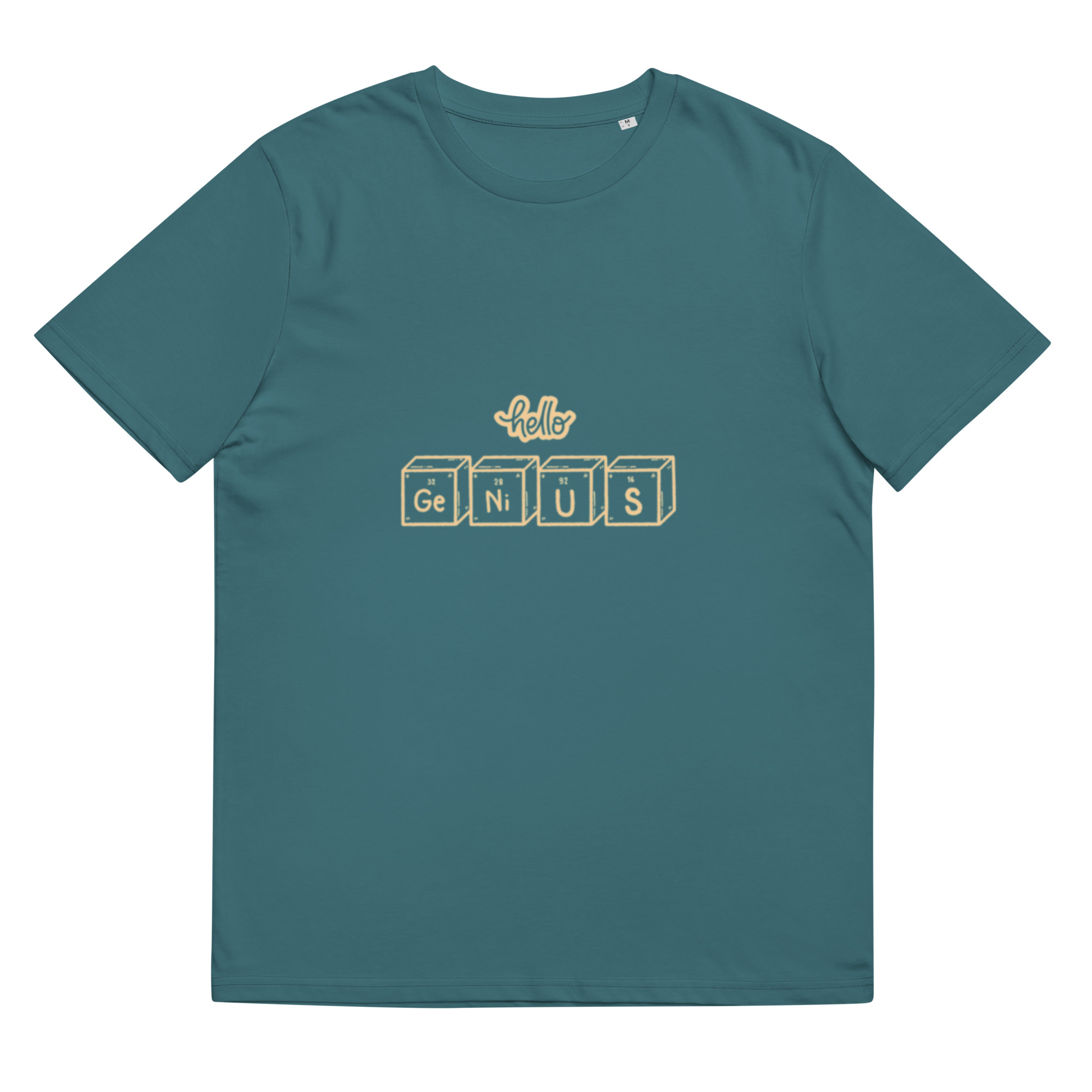 Unisex organic ribbed neck t-shirt - Image 8