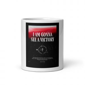 White glossy mug